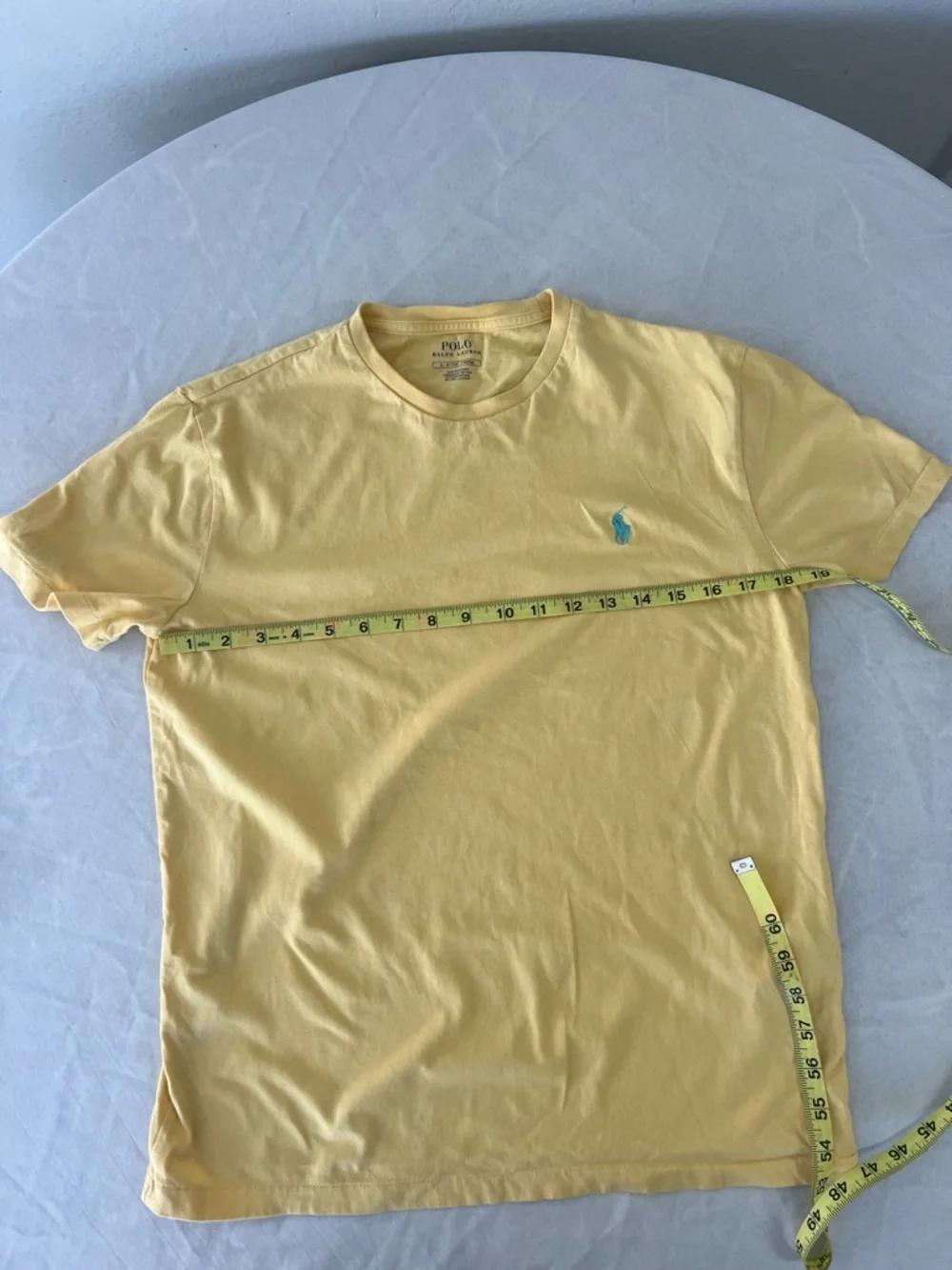 Polo Ralph Lauren Yellow Tee Small Classic Pony Logo T-Shirt
